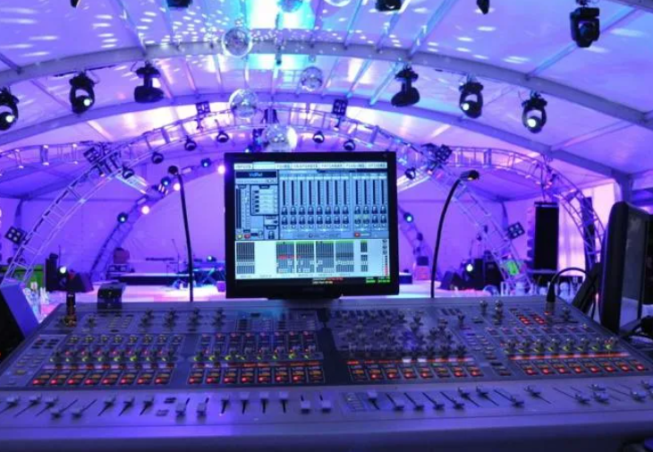 technical setup closeup